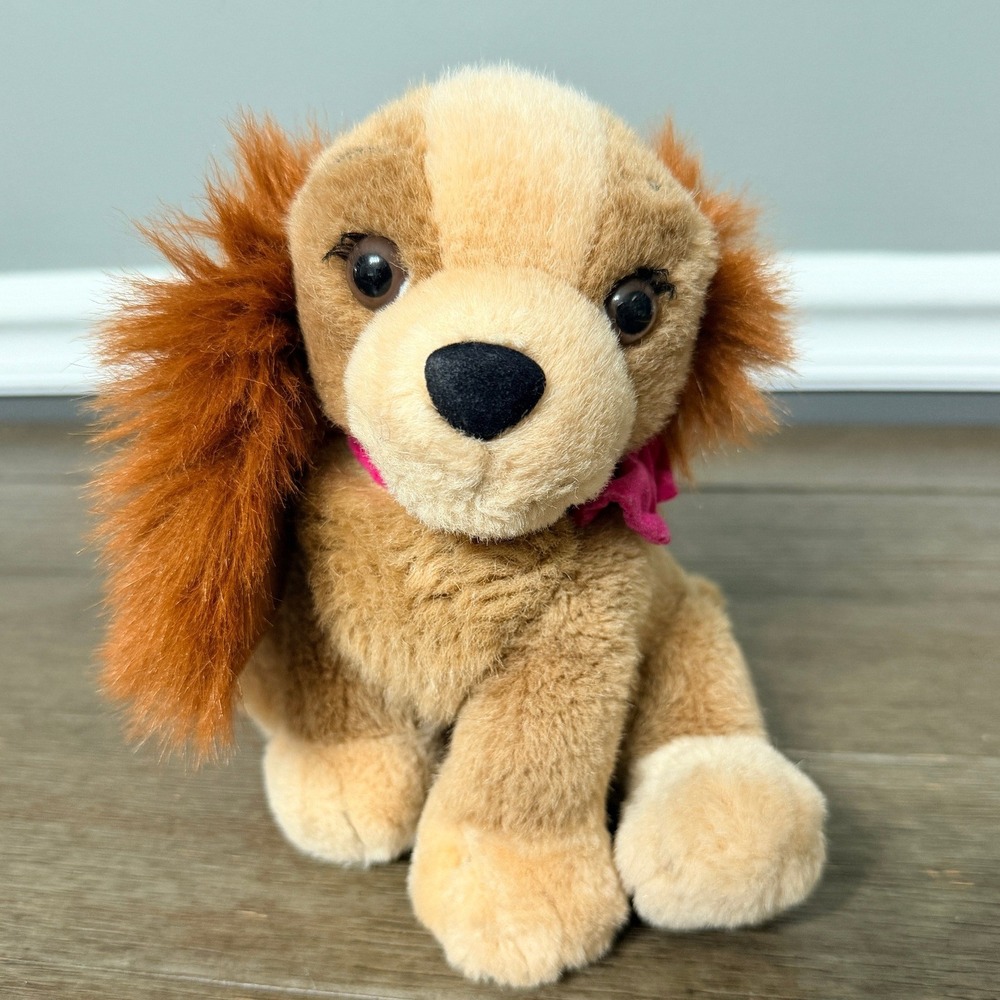 Disney Lady and the Tramp Lady Plush Stuffed Animal Dog Pink Collar Disney Store